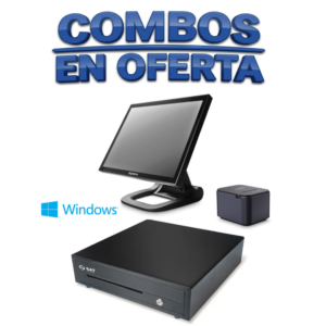 COMBO PC TOUCH Digital 15"+ Impresora 80mm + Cajón + Lic/POS
