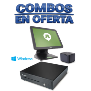 COMBO PC TOUCH Jaltech 15"+ Impresora 80mm + Cajón + Lic/POS